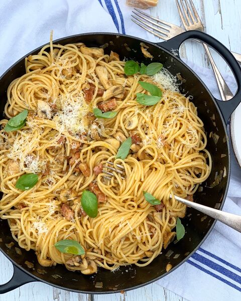 Bacon & Mushroom Pasta