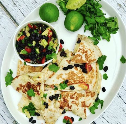 Black Bean & Avocado Quesadillas
