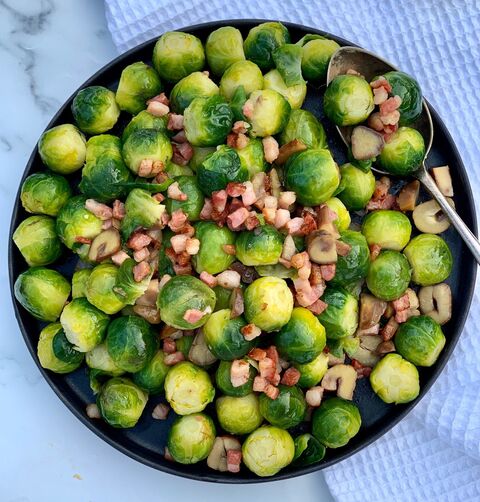 Brussel Sprouts with Pancetta & Chestnuts
