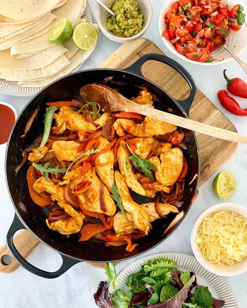 Family Friendly Chicken Fajitas