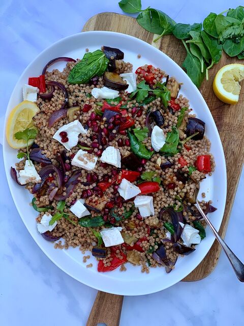 Giant Couscous & Roasted Vegetables Salad