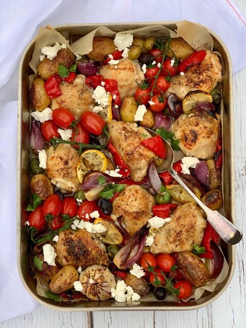 Greek Chicken Traybake