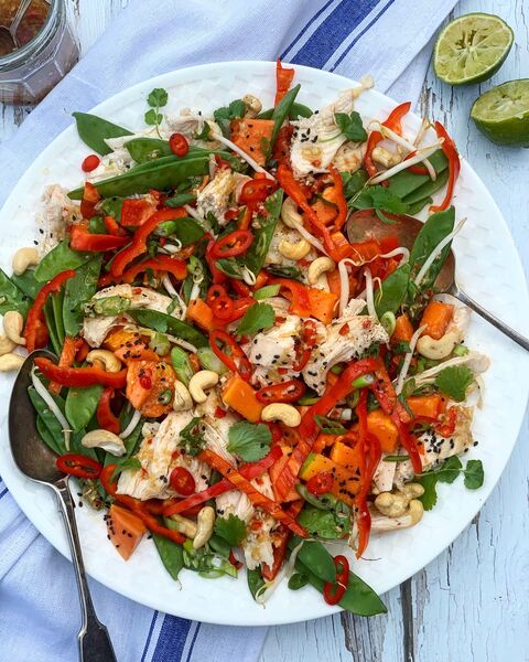 Lemongrass, Chicken & Papaya Salad