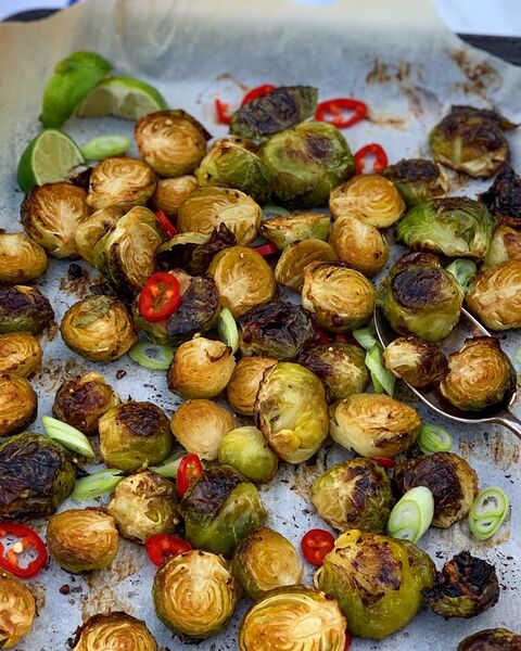 Miso Roasted Brussel Sprouts