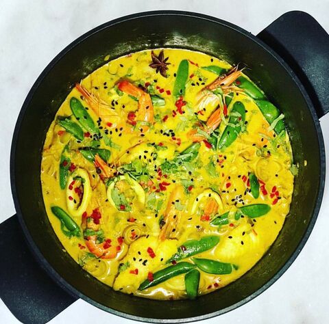 Monkfish Prawn & Squid Sri Lankan Curry