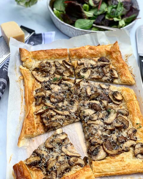 Mushroom & Parmesan Tart