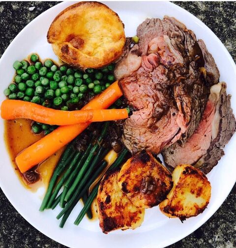 Nana’s Legendary Roast Beef, Yorkshire Pudding & Onion Gravy