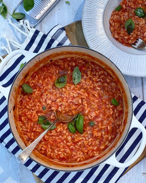 Oven Baked Tomato & Parmesan Risotto