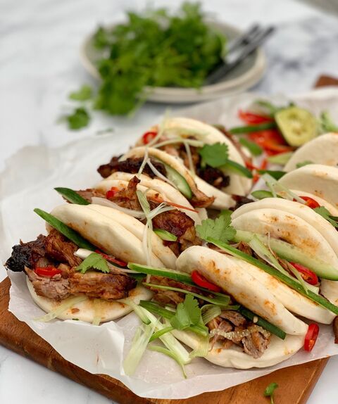 Pulled BBQ Duck Buns