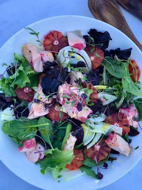 Salmon Fennel & Blood Orange Salad