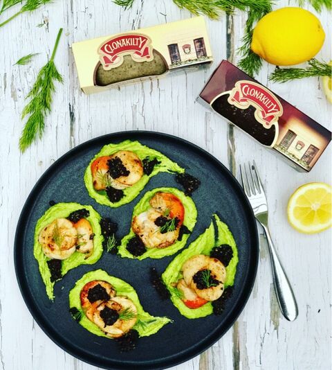 Scallops Black Pudding & Pea Purée