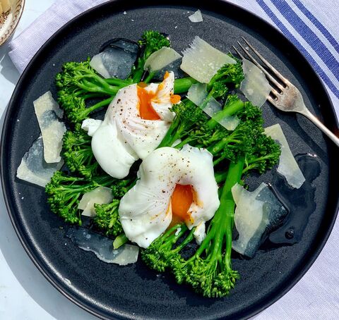 Tenderstem® with Poached Egg Parmesan & Truffle Oil