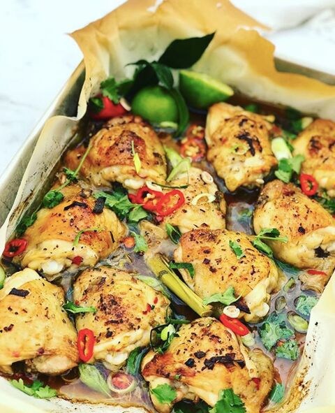 Thai Chicken Tray Bake
