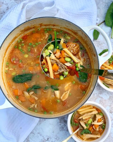 Turkey Minestrone Soup